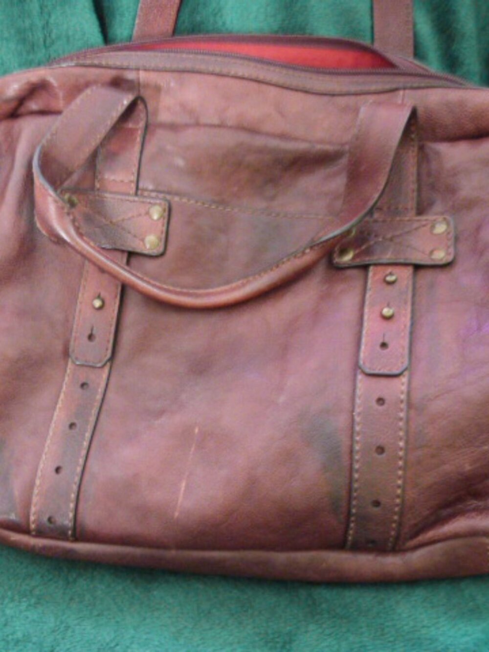 FOSSIL LEATHER SATCHEL BRIEFCASE - Picture 3 of 13